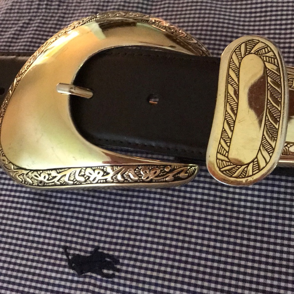 Gold CAPTIVE LEATHERS BELT
